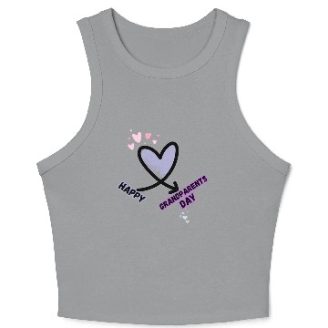 Discover Happy Grandparents Day Crop Tank Top