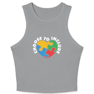 Discover Choose to Include Special Education Sped Teacher Crop Tank Top