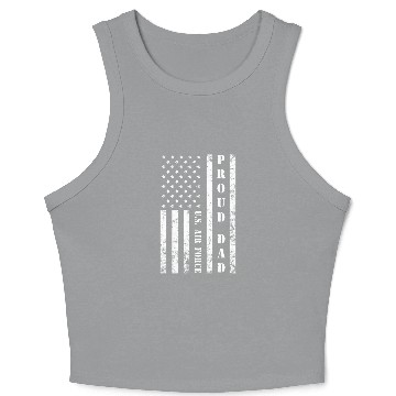 Discover Proud DAD United State Air Force Crop Tank Top
