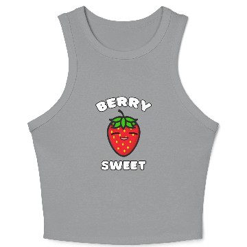 Discover Berry Sweet - Strawberry Crop Tank Top