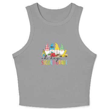 Discover Oh Hey Second Grade Gnomes Student 2nd Grade Back Crop Tank Top