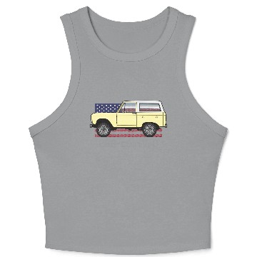 Discover A Light Yellow Car Crop Tank Top