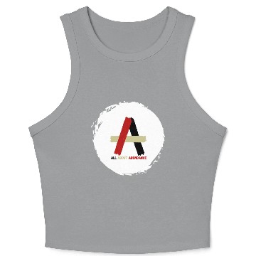 Discover Gold Luxury Business Logo 2 Crop Tank Top