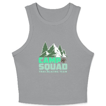Discover CAMP SQUAD TRAILBLAZING TEAM Crop Tank Top