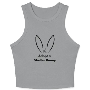 Discover Adopt a Shelter Bunny | Rabbit Ears Crop Tank Top