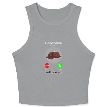 Discover Chocolate Chocolate Candy Humor Crop Tank Top