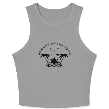 Discover SUMMER BEACH CLUB Crop Tank Top