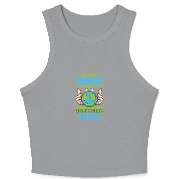 Discover Climate Change Environmental Earth Day Planet Crop Tank Top