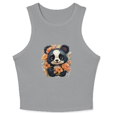 Discover Panda Blossom Harmony Crop Tank Top