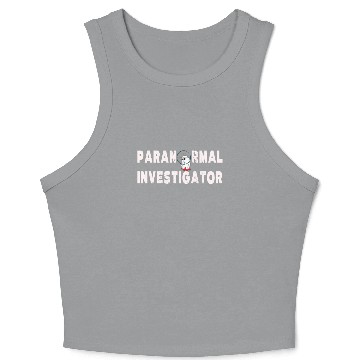 Discover Ghost Hunting Paranormal Investigator Crop Tank Top