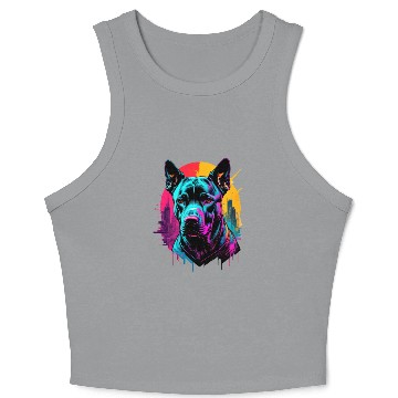 Discover I LOVE MY DOG Crop Tank Top