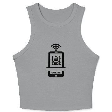 Discover Programmer promote yourself Crop Tank Top