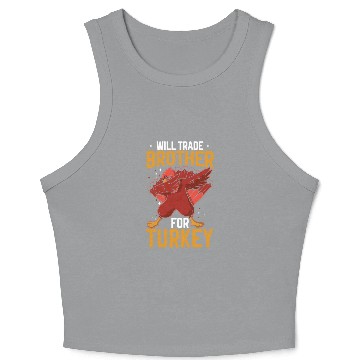 Discover Happy Thanksgiving Holiday Dinner Turkey Blessed Crop Tank Top