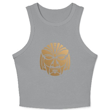 Discover Aztec & Mayan: Sleek Mask Business Logo Crop Tank Top
