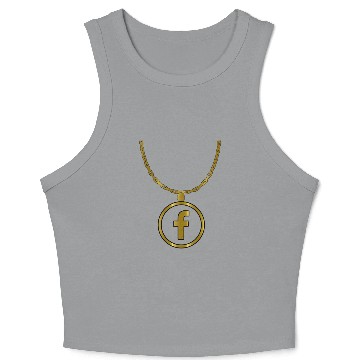 Discover Facebook necklace Crop Tank Top