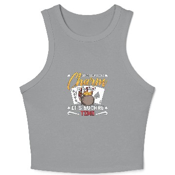 Discover Euchre Bring Your Lucky Charm It's Board Game Crop Tank Top