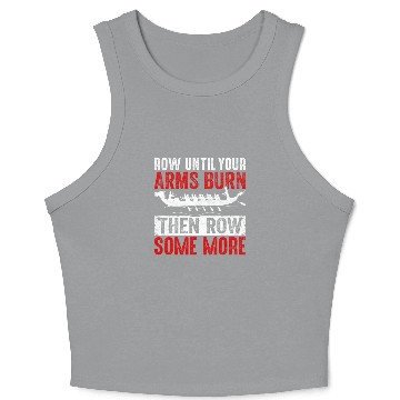 Discover Funny Dragon Boat Racing Paddle Crop Tank Top
