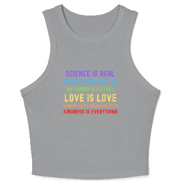 Discover Science Is Real Black Lives Matter Crop Tank Top