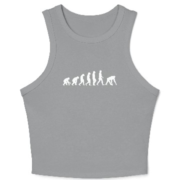 Discover Monkey white evolution animals chimpanzee Crop Tank Top