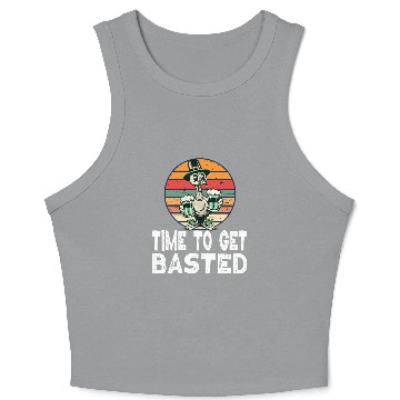 Discover Time To Get Basted - For Thanksgiving St Patricks Crop Tank Top