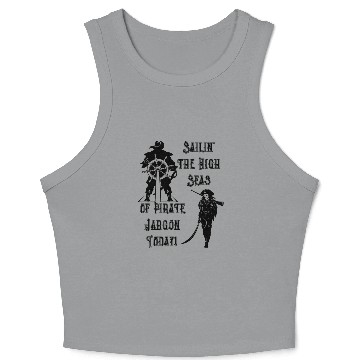 Discover Pirate Jargon Day Crop Tank Top