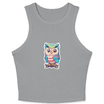 Discover Owl Kawaii Crop Tank Top