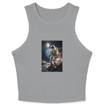 Discover To the moon best design Crop Tank Top