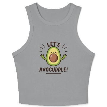 Discover Lets Avocuddle Kawaii Avocado Crop Tank Top