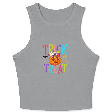 Discover TRICK OR TREAT Crop Tank Top