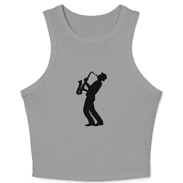 Discover Music Man Crop Tank Top