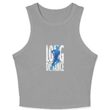 Discover Long Distance Running Crop Tank Top