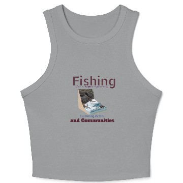 Discover Fishing for Better Tomorrow Crop Tank Top
