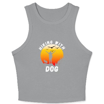 Discover Hiking With Dog Crop Tank Top