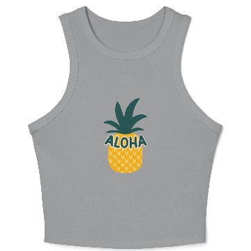 Discover Aloha Pineapple Crop Tank Top