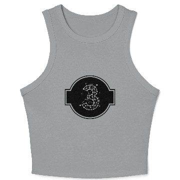 Discover Space Number 3 Crop Tank Top