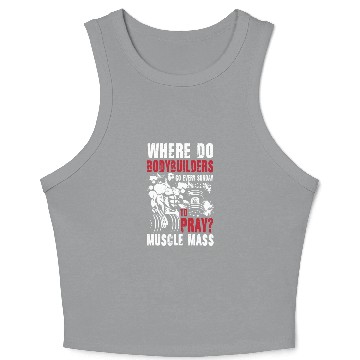 Discover Bodybuilder Pray Muscle Mass Crop Tank Top