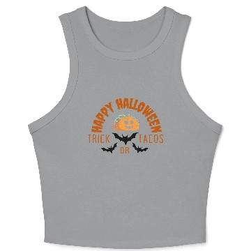 Discover Trick or tacos halloween Crop Tank Top