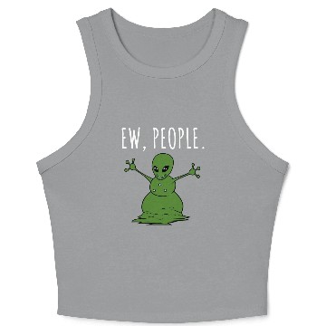 Discover Ew People Alien Snowman Crop Tank Top