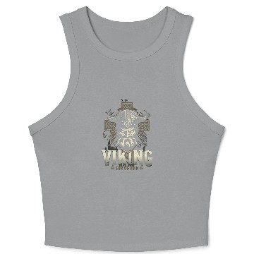 Discover viking warrior Crop Tank Top