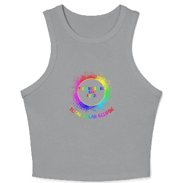 Discover Total Solar Eclipse Fredericksburg Texas 4/28/24 Crop Tank Top