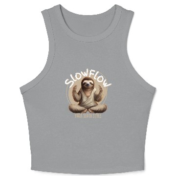 Discover Slow Flow: Yoga, Sloth Style Crop Tank Top