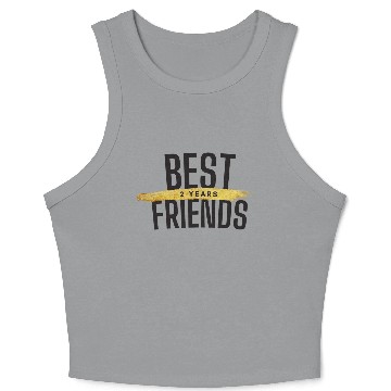 Discover Best Friends 2 Years Crop Tank Top