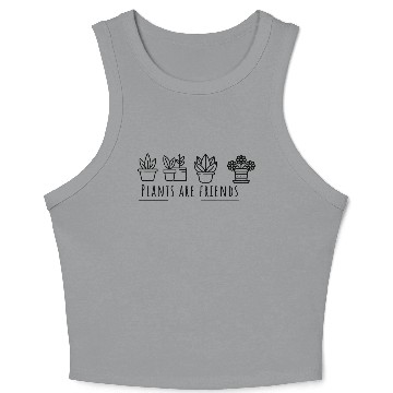 Discover plants are friends Crop Tank Top