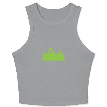 Discover Forest with Leaves in Environment Crop Tank Top