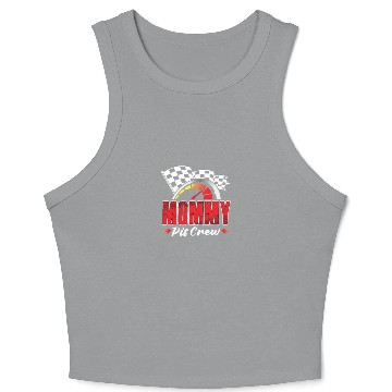 Discover Mommy Pit Crew Crop Tank Top
