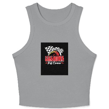 Discover Grandma Pit Crew Crop Tank Top
