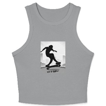 Discover Skateboarder - Rest In Paradise Crop Tank Top