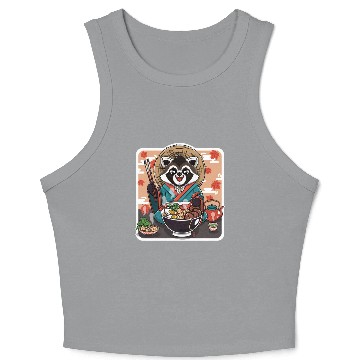 Discover Tanuki Autumn Ramen Crop Tank Top