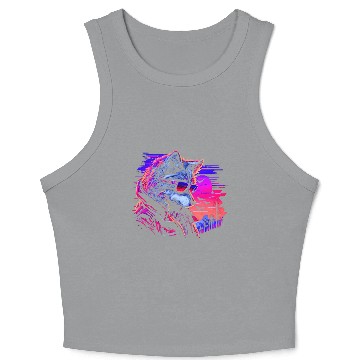 Discover Midnight Synth Serenade Crop Tank Top