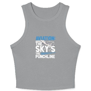 Discover Pilot Aviation Airplane Airline Future Pilots Crop Tank Top